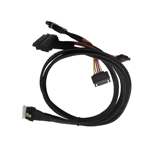 XINGLIDA SFF8654(8i) Zu 2xSFF8639 NVME Kabel Externe Interne 12/24Gbps Kabel Ersatz Chassis Übertragungskabel Für PC von XINGLIDA