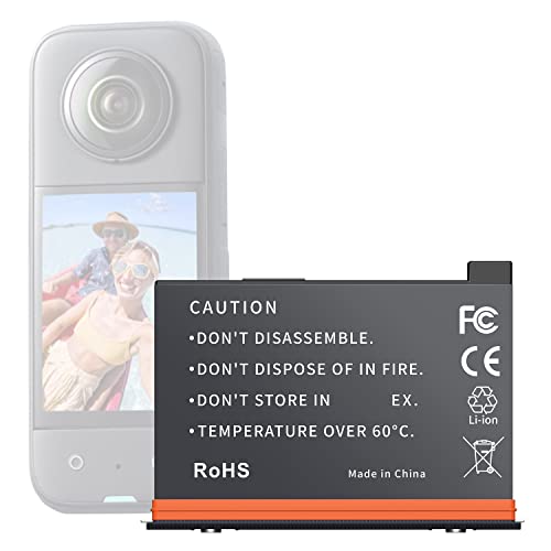 XINGLT Insta360 X3 Akku Ersatz für Insta360 ONE X3 Zubehör,Mini tragbarer Akku kompatibel mit insta360 x3 Zubehör Insta 360 X3 Kamera Nicht wasserdicht XINGLT Insta360 X3 Akku Ersatz für Insta360 ONE X3 Zubehör,Mini tragbarer Akku kompatibel mit insta360 x3 Zubehör Insta 360 X3 Kamera Nicht wasserdicht von XINGLT