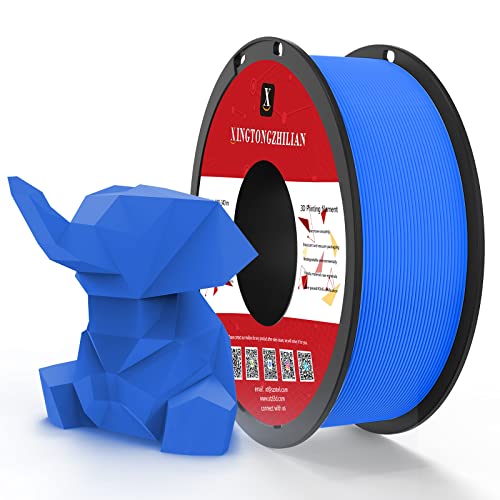PETG+ 3D Filament 1.75 mm,PETG Plus Drucker Filament,1Spule (2.2lbs) Drucker Filament für 3D Drucken, Dimensional Genauigkeit +/- 0,02 mm,PETG+ Blau von XINGTONGZHILIAN