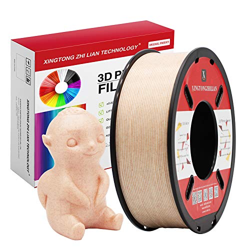 PLA 3D Drucker Filament 1.75mm 3D-Druckmaterialien für 3D Stift Druck Maßgenauigkeit +/- 0.02mm, Farbe Kaffee Marmor 1kg / Spule von XINGTONGZHILIAN