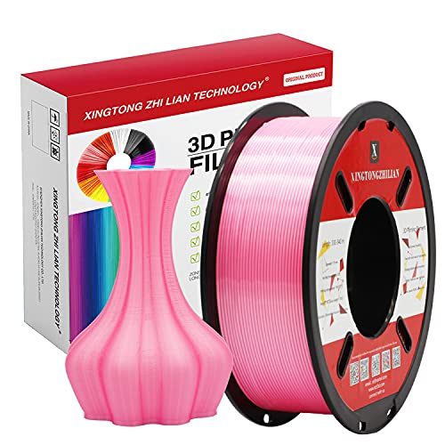 PLA 3D Drucker Filament 1.75mm 3D-Druckmaterialien für 3D Stift Druck Maßgenauigkeit +/- 0.02mm, Farbe Rose Seiden 1kg / Spule von XINGTONGZHILIAN