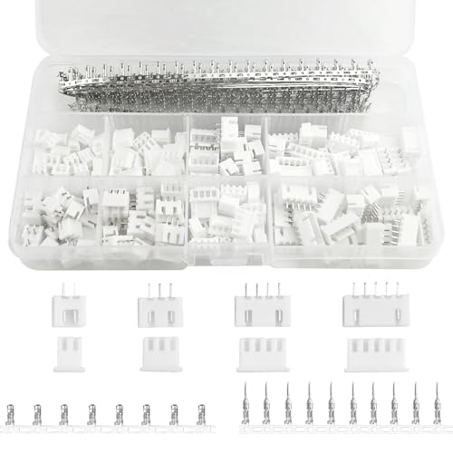BGTXINGI 560Pcs Pin-Gehäuse und Adapterstecker-Set für Stecker / Buchse (kompatibel mit 2,54 mm JST-XHP2 / 3/4/5) von XINGYHENG