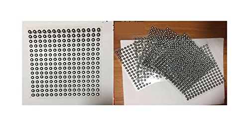 XINHAN Scannen von Markierungspunkten 2000 Stück 3D-Scanner Reflektierende Markierungspunkte Aufprallpunkt Zielpunkt 1000 Punkte Innen 3 mm Außen 6 mm Innenmarkierungspunkt-Messpunktmarkierer von XINHAN