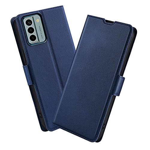 XINNI Handyhülle für Nokia G22 Hülle, PU/TPU Retro Klappetui Schutzhülle Flip Magnetisch Telefonhülle, Blau von XINNI