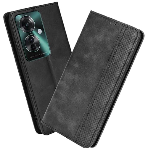 XINNI Handyhülle für Oppo Reno 11 F 5G Hülle, PU/TPU Klappetui Schutzhülle Flip Magnetisch Telefonhülle, Schwarz XINNI Handyhülle für Oppo Reno 11 F 5G Hülle, PU/TPU Klappetui Schutzhülle Flip Magnetisch Telefonhülle, Schwarz von XINNI