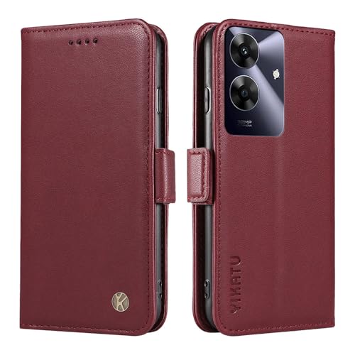 XINNI Handyhülle für Realme Note 60 4G Hülle, Einfach Klappetui Stoßfeste Schutzhülle Flip Magnetisch Telefonhülle, Weinrot XINNI Handyhülle für Realme Note 60 4G Hülle, Einfach Klappetui Stoßfeste Schutzhülle Flip Magnetisch Telefonhülle, Weinrot von XINNI