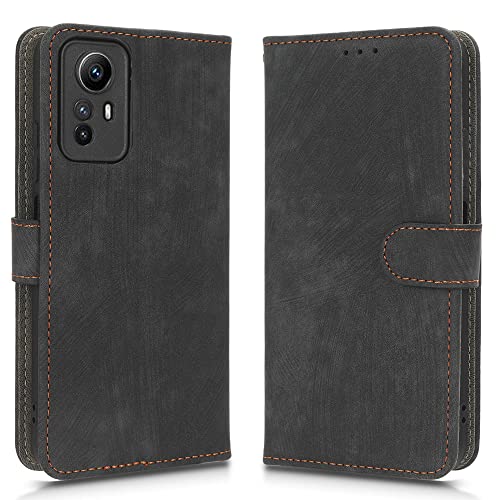 XINNI Handyhülle für Xiaomi Redmi Note 12S 4G, RFID Protect PU/TPU Klappetui Schutzhülle Flip Magnetisch Telefonhülle, Schwarz von XINNI