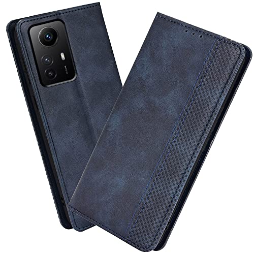 XINNI Handyhülle für Xiaomi Redmi Note 12S 4G Hülle, PU/TPU Klappetui Schutzhülle Flip Magnetisch Telefonhülle, Blau von XINNI