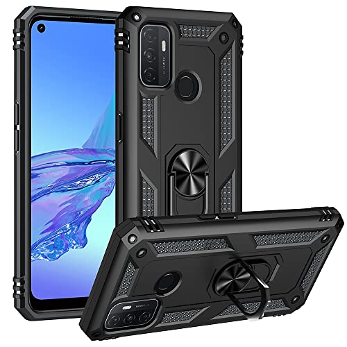 XINNI Hülle für Oppo A53s/Oppo A53 2020 Handyhülle, Militär Hybride PC + TPU 2-in-1 Rüstung Schützende Rückseite Abdeckung mit Halterung, Schwarz XINNI Hülle für Oppo A53s/Oppo A53 2020 Handyhülle, Militär Hybride PC + TPU 2-in-1 Rüstung Schützende Rückseite Abdeckung mit Halterung, Schwarz von XINNI