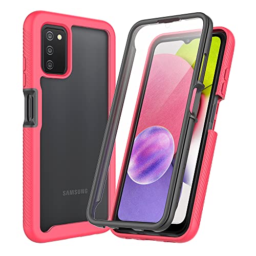 XINNI Hülle für Samsung Galaxy A03S(SM-A037G), 360 Grad Stoßfeste Schutzhülle mit Integriertem Bildschirmschutz, Robuster Bumper Outdoor Full Body Case, Rosa von XINNI