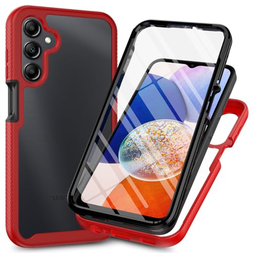 XINNI Hülle für Samsung Galaxy A05S, 360 Grad Stoßfeste Schutzhülle mit Integriertem Bildschirmschutz, Robuster Bumper Outdoor Full Body Case, Rot XINNI Hülle für Samsung Galaxy A05S, 360 Grad Stoßfeste Schutzhülle mit Integriertem Bildschirmschutz, Robuster Bumper Outdoor Full Body Case, Rot von XINNI