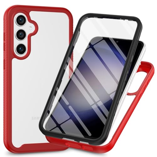 XINNI Hülle für Samsung Galaxy S24 Plus 5G, 360 Grad Stoßfeste Schutzhülle mit Integriertem Bildschirmschutz, Robuster Bumper Outdoor Full Body Case, Rot XINNI Hülle für Samsung Galaxy S24 Plus 5G, 360 Grad Stoßfeste Schutzhülle mit Integriertem Bildschirmschutz, Robuster Bumper Outdoor Full Body Case, Rot von XINNI