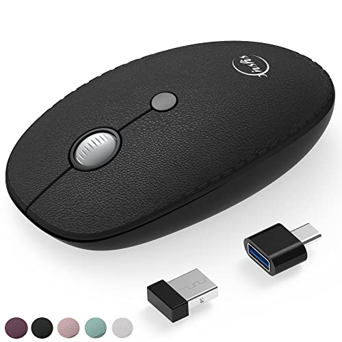 WERPOWER XINSHIS Wireless Mouse 2.4G Ultra-Thin Silent for Laptop, Ergonomic Wireless Computer Mouse Aluminum Alloy Wheel, 3 DPI Ad. von XINSHIS