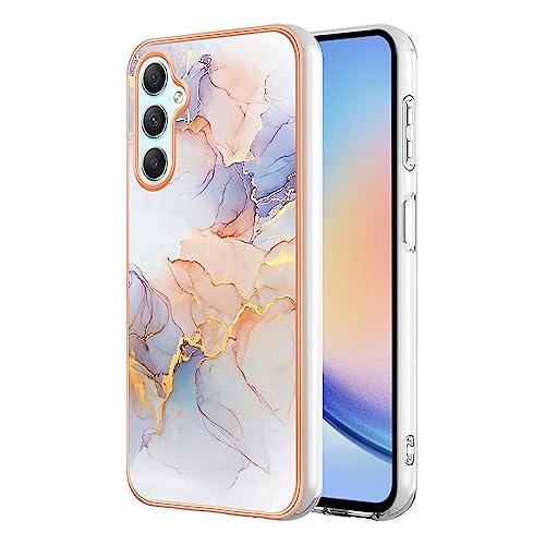 XINYEXIN Handyhülle für Samsung Galaxy A54 5G Hülle Mädchen Glitzer Bunt Marmor Muster Design Robust TPU Silikon Stoßfest Schutzhülle - 2 von XINYEXIN