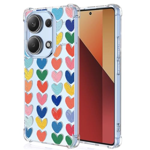 XINYEXIN Handyhülle für Xiaomi Redmi Note 13 Pro 4G / Xiaomi Poco M6 Pro Hülle Frau Mädchen Love Muster Design Mode Ultra Dünn Transparent Schutzhülle Stoßfest TPU Bumper Clear Case - Love von XINYEXIN