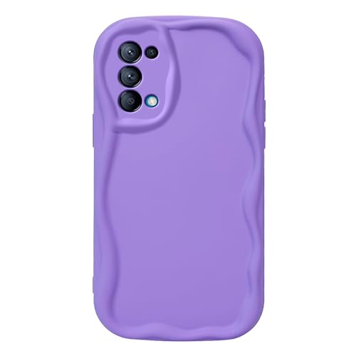 XINYEXIN Hülle für Oppo Find X3 Lite, Weiche Flüssig Silikonhülle, Ganzkörperschutz, Airbag Stoßfeste Handy Schutzhülle Case Cover - Violett von XINYEXIN