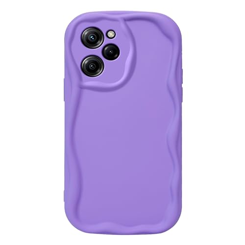 XINYEXIN Hülle für Xiaomi Poco X5 Pro 5G, Weiche Flüssig Silikonhülle, Ganzkörperschutz, Airbag Stoßfeste Handy Schutzhülle Case Cover - Violett von XINYEXIN