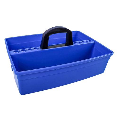 Labor-Organizer mit Griff, 43,5 x 27,5 x 12 cm, Aufbewahrungsbox für Laborreagenzflaschen, mit 9-Loch-Reagenzglashalter Labor-Organizer mit Griff, 43,5 x 27,5 x 12 cm, Aufbewahrungsbox für Laborreagenzflaschen, mit 9-Loch-Reagenzglashalter von XINYIN