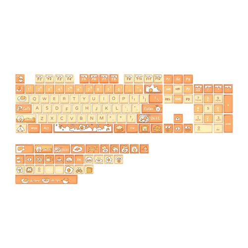 XDA Thermo-Sublimationstasten 130 PBT für mechanische Tastaturen 61/63/64/68/82/84/87/96/98/100/104/108, langlebige Tastenkappen aus PBT von XINYIN