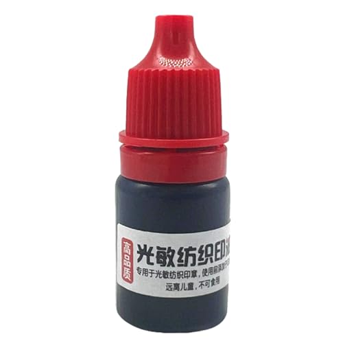 XINYIN 5 Ml Lichtempfindliches Textildrucköl Wasserfeste Tinte Namensstempel Für Kinder Kleidung Für Baumwolle Und Leinen Geschenktüten Nachfülltinte Für Textiltinte XINYIN 5 Ml Lichtempfindliches Textildrucköl Wasserfeste Tinte Namensstempel Für Kinder Kleidung Für Baumwolle Und Leinen Geschenktüten Nachfülltinte Für Textiltinte von XINYIN