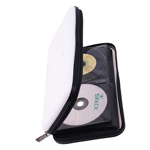 XiongYe CD-/DVD-Hülle, 72 Kapazität, robuste Brieftasche, DVD-CD-Hülle für Auto, Hartschale, stabile Hülle, CD-Disc-Halter, DVD-Disc-Ordner, Booklet, schützende Blu-ray-Brieftasche (72 Kapazität, von XIONGYE