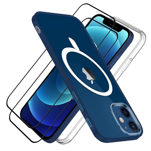 Für iPhone 12/12 Pro Hülle Magnetisch Kompatibel mit Magsafe,iPhone12/12pro Handy Schutzhülle Und Schutzfolie-2 Stück,Handyhülle,Weiche Case Anti-Kratzer Stoßfest Durchsichtig, 6.1 Zoll Transparent Für iPhone 12/12 Pro Hülle Magnetisch Kompatibel mit Magsafe,iPhone12/12pro Handy Schutzhülle Und Schutzfolie-2 Stück,Handyhülle,Weiche Case Anti-Kratzer Stoßfest Durchsichtig, 6.1 Zoll Transparent von XIQUTOA