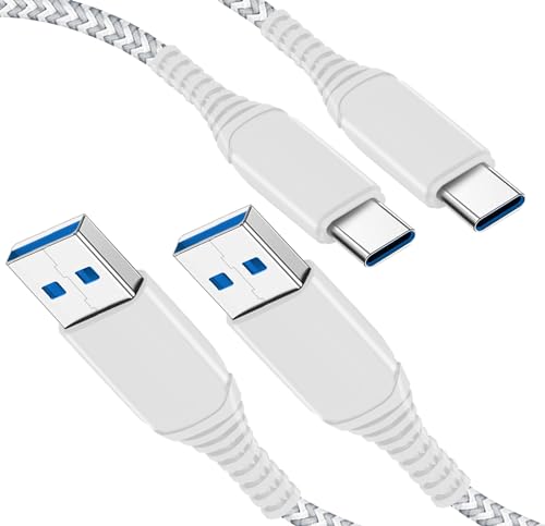 PS5 Controller Ladekabel,3M 2-Stück USB A auf USB C Kabel Nylon Schnellladekabel für Playstation 5/Sony PS5 Dualsense Controller,Nintendo Switch,Switch Pro Controller,Switch Lite Datenkabel,3Meter PS5 Controller Ladekabel,3M 2-Stück USB A auf USB C Kabel Nylon Schnellladekabel für Playstation 5/Sony PS5 Dualsense Controller,Nintendo Switch,Switch Pro Controller,Switch Lite Datenkabel,3Meter von XIQUTOA