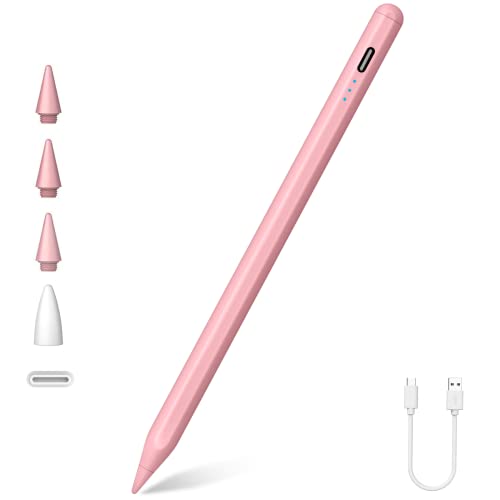Stylus Stift für iPad, Schnellladung, Neigungserkennung, Palm Rejection, Pencil für Apple(2018-2025) iPad 11./10.- 6. Gen, Air M2 M3 11"/13"/5./4./3. Gen/Pro 11"/12,9"/13" M4, Mini A17 Pro/6./5. von XIRON