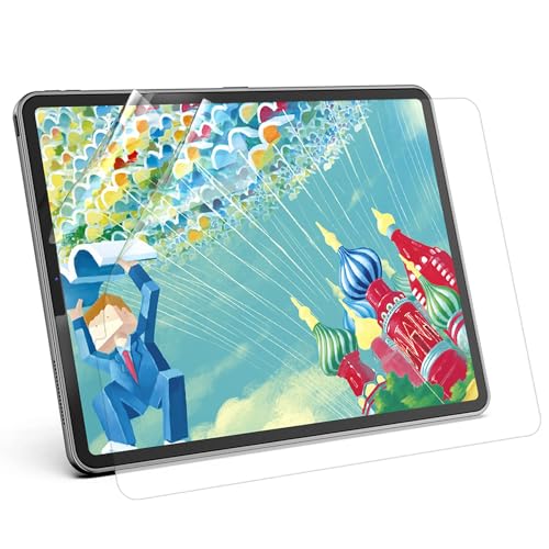XIRON 2 Stück Papier Schutzfolie für iPad Air 5.Generation 2022/Air 4.Generation 2020 10,9 Zoll Folie & iPad Pro 11 Zoll, Matte Folie zum Zeichnen, Schreiben, Anti Fingerabdruck & Blendung von XIRON