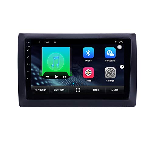 XISEDO für FIAT Stilo 2002-2010 Autoradio In-Dash Car Radio 9" Android GPS Navigation Unterstützung der originalen Lenkradsteuerung WiFi Bluetooth Ohne DVD-Player (STILO) von XISEDO