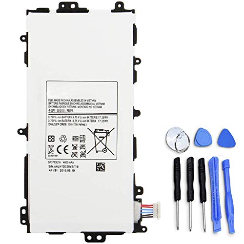 XITAIAN 3.75V 17.25Wh 4600mAh SP3770E1H Ersatz Akku für Samsung Galaxy Note 8.0 WiFi GT-N5110 N5100 N5120 N5110 SGH-i467 with Tools von XITAIAN