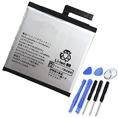 XITAIAN 3.85V 10.40Wh 2700mAh UBATIA283AFN2 Ersatz Laptop Akku für Sharp AQUOS Sense Cell Phone Batteries + Tools Free von XITAIAN