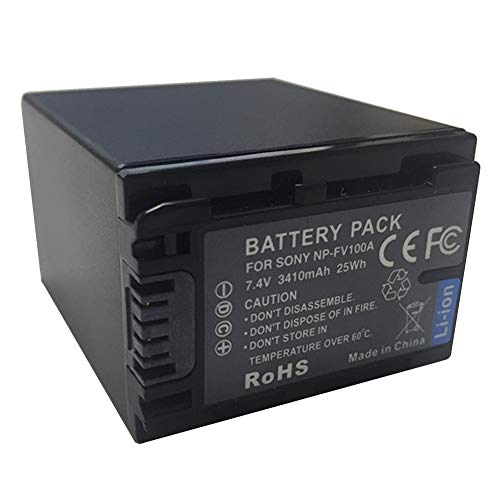 XITAIAN 7.4V 3410mAh 25Wh NP-FV100A Ersatz Camcorder Akku für Sony NP-FV30, NP-FV50, NP-FV50A, NP-FV70, NP-FV70A, NP-FV100, NP-FV100A XITAIAN 7.4V 3410mAh 25Wh NP-FV100A Ersatz Camcorder Akku für Sony NP-FV30, NP-FV50, NP-FV50A, NP-FV70, NP-FV70A, NP-FV100, NP-FV100A von XITAIAN