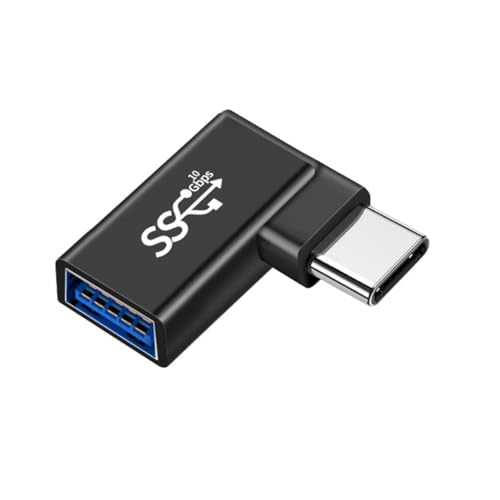 XITEA Hochgeschwindigkeits-Typ-C-auf-USB-Stecker, 90 Grad gebogen, Stecker und spielt Typ C auf USB-Ladeadapter für Auto und Reisen XITEA Hochgeschwindigkeits-Typ-C-auf-USB-Stecker, 90 Grad gebogen, Stecker und spielt Typ C auf USB-Ladeadapter für Auto und Reisen von XITEA