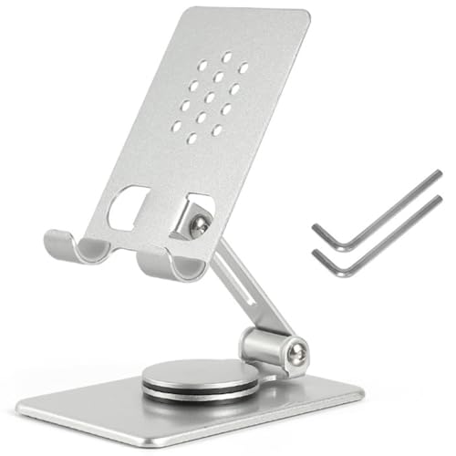 XITEA Tablet-Ständer, faltbares Design, stabil und stilvoll, Handy-Halterung, Metall, Multi-Winkel-Tablet-Ständer, Desktop-Halterung von XITEA