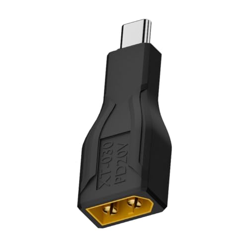XITEA XT60 Stecker auf USB-Typ-C-Stecker, Ladeadapter mit 100 W Leistung, unterstützt für Modell-Enthusiasten, Drohnen und Boote, Batterien XITEA XT60 Stecker auf USB-Typ-C-Stecker, Ladeadapter mit 100 W Leistung, unterstützt für Modell-Enthusiasten, Drohnen und Boote, Batterien von XITEA