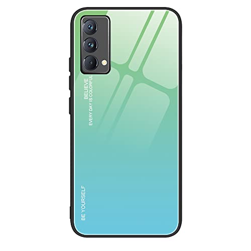 XITEN Gradient HandyHülle für Realme GT Master Edition Hülle, TPU Rahmen Schutzhülle aus Glas Hard Back Case Cover, 6 von XITEN