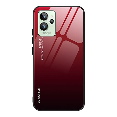 XITEN Gradient HandyHülle für Realme GT2 Pro(GT 2 Pro) Hülle, TPU Rahmen Schutzhülle aus Glas Hard Back Case Cover, 5 von XITEN