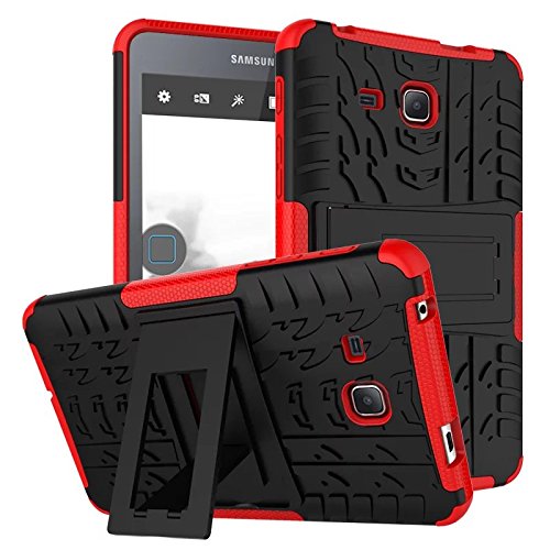 Samsung Galaxy Tab A6 7 Tablet Case,XITODA Hybrid Armor Cover Tough Protective Skin Hard Kickstand Tablet Case for Samsung Galaxy Tab A 7.0 Inch SM-T280/T285 Tablet-PC - Red von XITODA