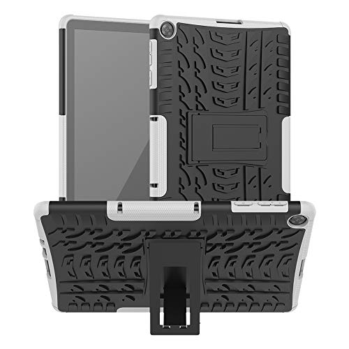 XITODA Hülle für Huawei MatePad T10/T10S,PC + TPU Silikon Mit Stand Schutzhülle für Huawei MatePad T10 AGR-L09 AGR-W09 9.7''/MatePad T10S AGS3-L09 AGS3-W09 10.1''Tablet,Weiß von XITODA