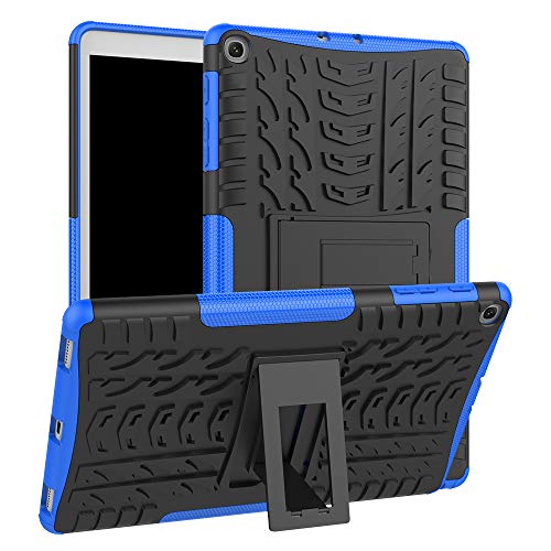 XITODA Hybrid-Schutzhülle aus TPU-Silikon mit Standfunktion für Samsung Galaxy Tab A 10.1 T510 / T515 2019 dunkelblau von XITODA