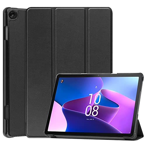 XITODA Schutzhülle für Lenovo Tab M10 3rd Gen 10,1 Zoll 2022, PU-Leder Flip Cover mit Standfunktion für Lenovo Tab M10 3. Generation TB328 10,1 Zoll 2022 Tablets, Schwarz von XITODA