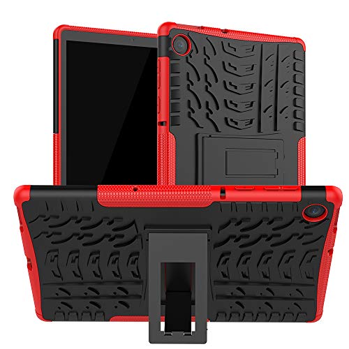 XITODA Schutzhülle für Lenovo Tab M10 FHD Plus, Armor Style Hybrid PC + TPU Schutzhülle mit Ständer für Lenovo Tab M10 Plus TB-X606F TB-X606X 10,3 Zoll Tablet Cover Schutz (Rot) von XITODA