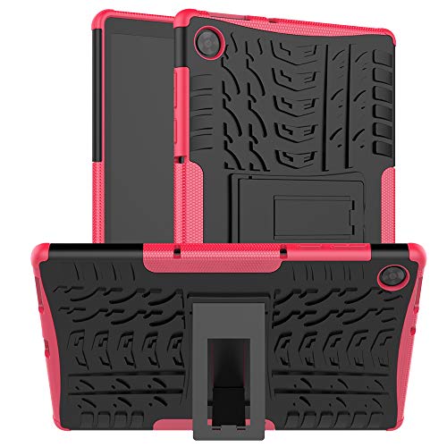 XITODA Schutzhülle für Lenovo Tab M10 HD 2nd Gen TB-X306X/TB-X306F, Hybrid PC + TPU Schutzhülle mit Standfunktion für Lenovo Tab M10 HD 2nd Gen 10.1 Zoll Tablet Cover Schutz, Hot Pink von XITODA