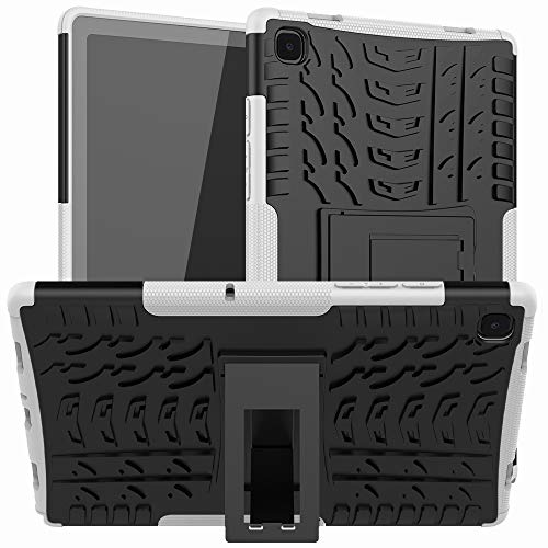 XITODA Schutzhülle für Samsung Galaxy Tab A7 10.4 2020 – Schutz aus Silikon & PC Hartschale, Ständer für Samsung Galaxy Tab A7 LTE Wifi SM-T500/T505/T507 10,4 Zoll Tablet, Weiß von XITODA