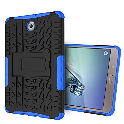 XITODA Tablet-Hülle für Galaxy Tab S2 20,3 cm (8 Zoll), Armour Tough-Stil, Hybrid-Dual-Layer Armor Harthülle mit Ständer, Rückseitenabdeckung für Samsung Galaxy Tab S2 20,3 cm (8 Zoll) SM-T710 T715 T713 T719 Tablet dunkelblau von XITODA