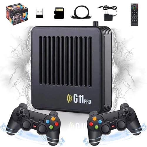 G11 Pro Retro Videospiel Konsole Spiel Stick,Eingebaute 44000 Spiele,40 Emulatoren,4k HDMI Game Box,2.4g Wireless Controllern,Portable Plug and Play Gaming Konsole,Geschenk für Männer,Ehemann (128G) G11 Pro Retro Videospiel Konsole Spiel Stick,Eingebaute 44000 Spiele,40 Emulatoren,4k HDMI Game Box,2.4g Wireless Controllern,Portable Plug and Play Gaming Konsole,Geschenk für Männer,Ehemann (128G) von XIXIMENG