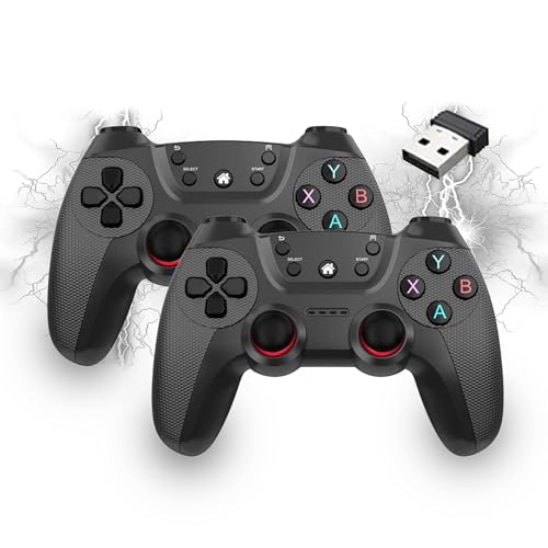 XIXIMENG USB Doppeltes Kabelloses Controller für Multiplayer, für Linux/Android-Telefon für Game Box/Game Stick/Windows PC/TV Box/Android,Plug & Play 2,4G Gamepad mit Hall-Effekt Joysticks (Grau) XIXIMENG USB Doppeltes Kabelloses Controller für Multiplayer, für Linux/Android-Telefon für Game Box/Game Stick/Windows PC/TV Box/Android,Plug & Play 2,4G Gamepad mit Hall-Effekt Joysticks (Grau) von XIXIMENG