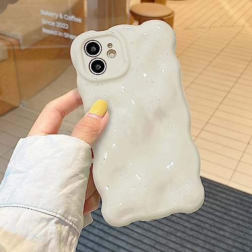 XIZYO Hülle für iPhone 12 6,1 Zoll, Niedliche Einfarbig Lockige Wellenform Weiche TPU Stoßstange Handyhülle, für Mädchen Frauen Aesthetic Design Silikon Schlanke Stoßfest Schutzhülle, Weiß XIZYO Hülle für iPhone 12 6,1 Zoll, Niedliche Einfarbig Lockige Wellenform Weiche TPU Stoßstange Handyhülle, für Mädchen Frauen Aesthetic Design Silikon Schlanke Stoßfest Schutzhülle, Weiß von XIZYO