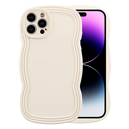 XIZYO Hülle für iPhone 13 Pro Max, Niedlich Einfarbig Lockige Wellenformrahmen Silikon Stoßfeste Handyhülle, für Frauen Mädchen Schlanke Weiche TPU Vollkamera Objektiv Schutzhülle, Off-White XIZYO Hülle für iPhone 13 Pro Max, Niedlich Einfarbig Lockige Wellenformrahmen Silikon Stoßfeste Handyhülle, für Frauen Mädchen Schlanke Weiche TPU Vollkamera Objektiv Schutzhülle, Off-White von XIZYO